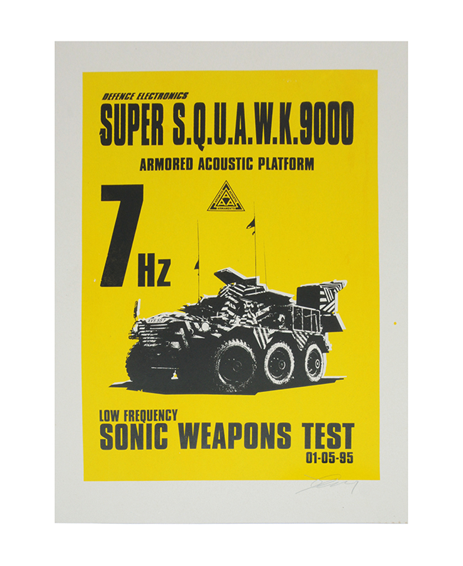 Jimmy Cauty Super Squawk 9000 screenprint