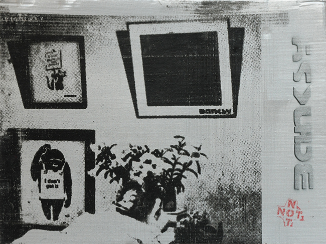 Deathbed of Not Not Banksy Offset Silver