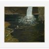 BillyChildish-painting-swimmer and waterfall4shop BillyChildish-painting-swimmer and waterfall4shop