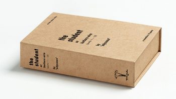 Billy Childish the student screen printed Kraft Clamshell