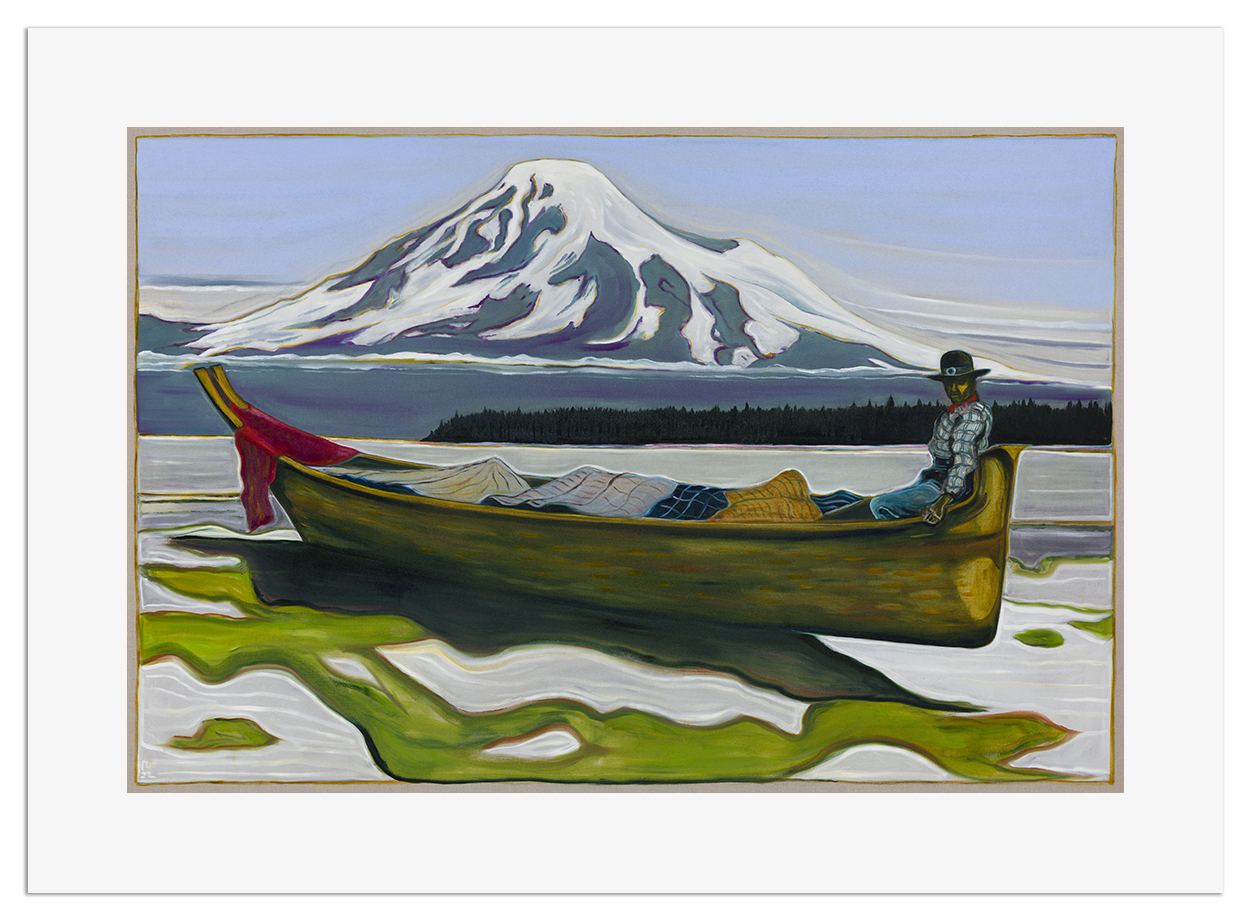 BillyChildish-2022-salish canoe and mount tahoma 4web BillyChildish-2022-salish canoe and mount tahoma 4web