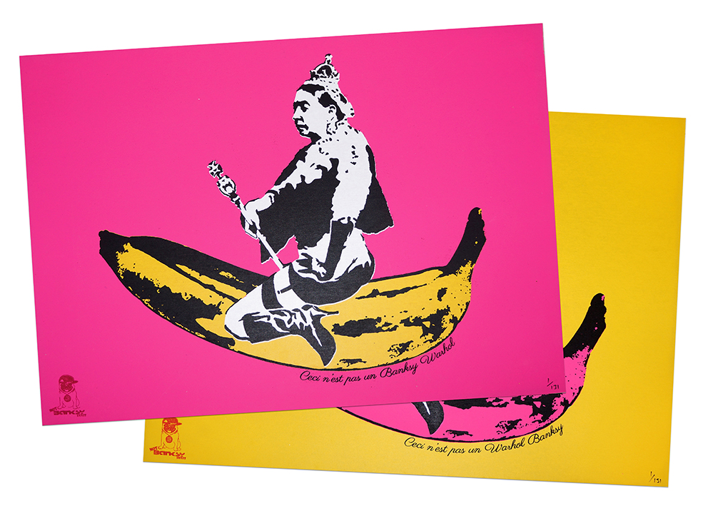 Not_Banksy_WE_ARE_NOT_AMUSED_Pink&Yellow