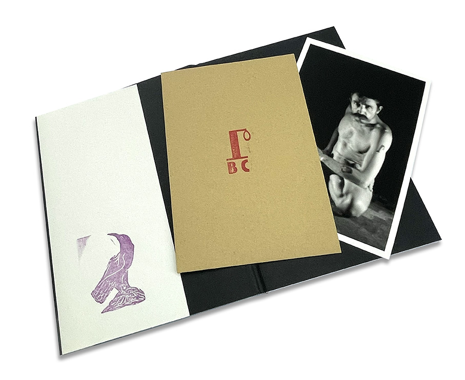 Childish poems from fossilised cretaceous seams Ltd Edition Hardback Signed open