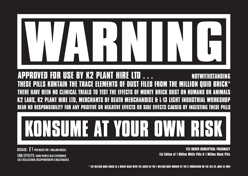 Black Pills WARNING LEAFLET