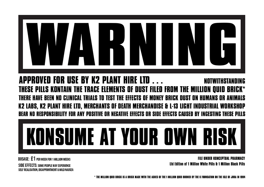 White Pills WARNING LEAFLET