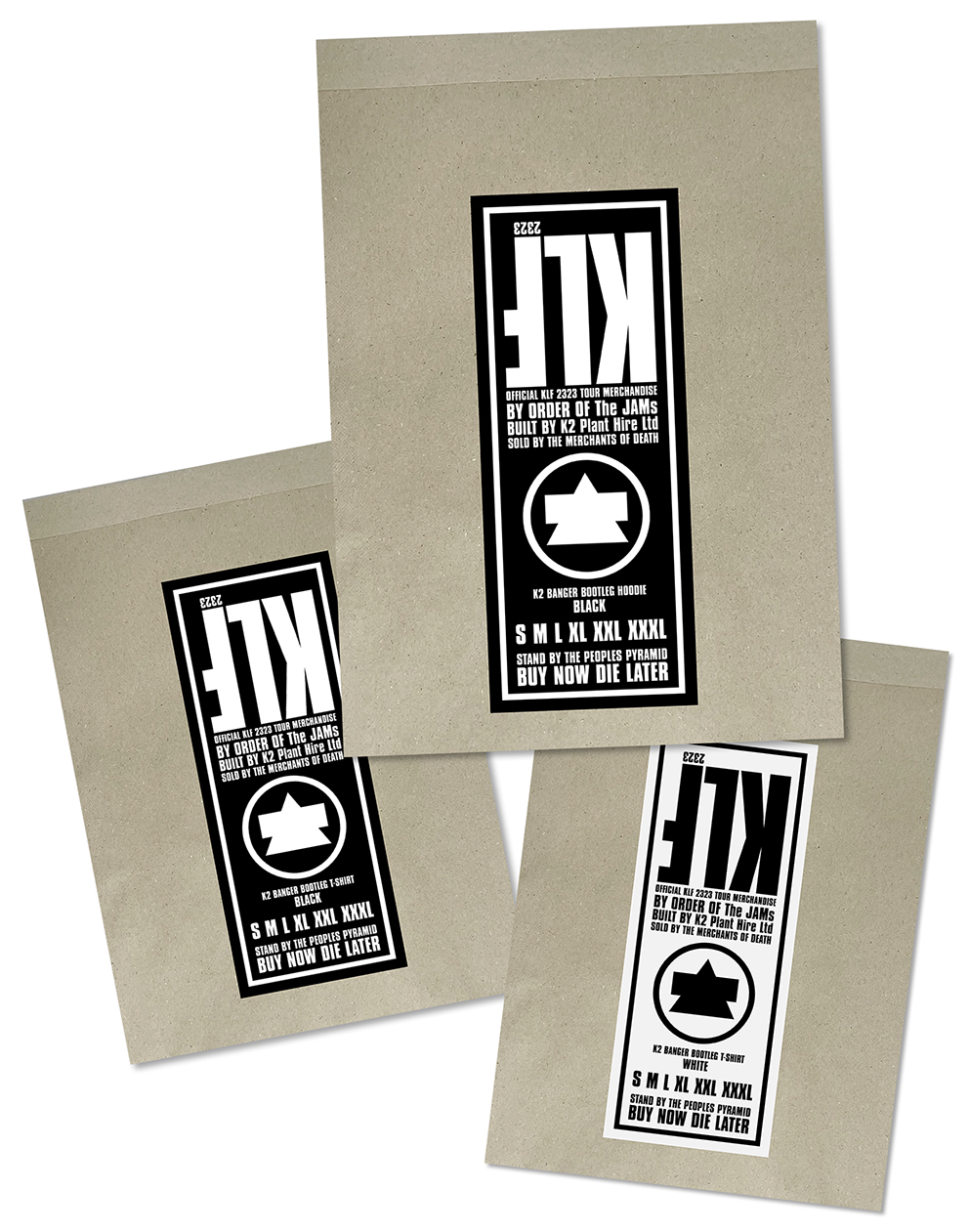 KLF T-shirt and Hoodie bags