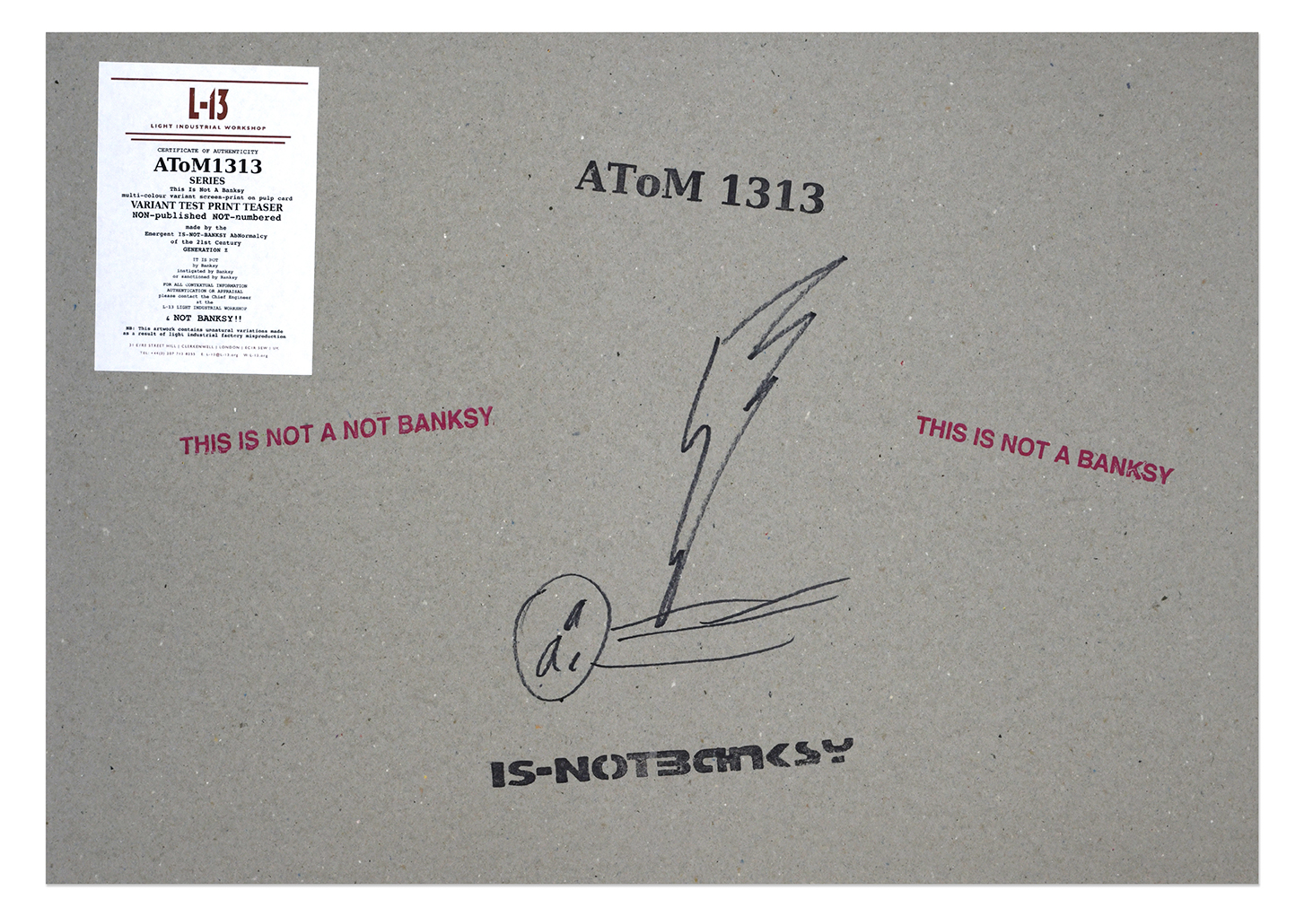 Not Banksy ATOM1313 variant test print teaser – not published not numbered 42×59 (16)