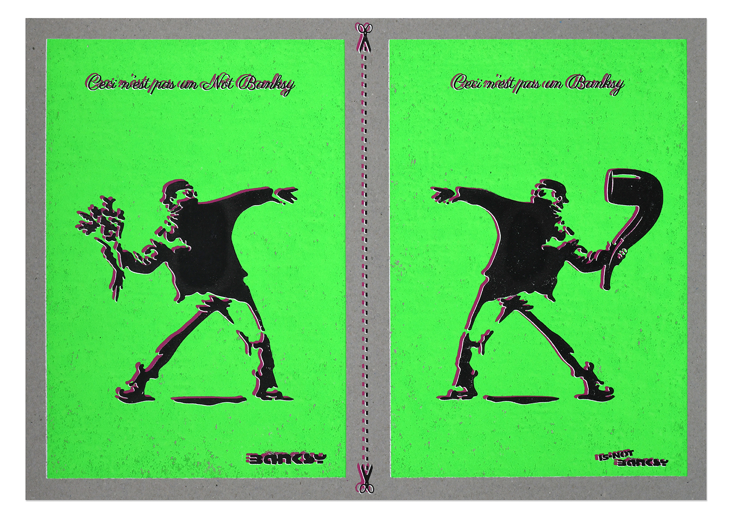 Not Banksy ATOM1313 variant test print teaser – not published not numbered 42×59 (9)